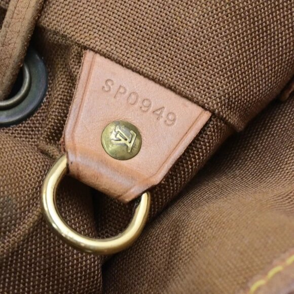 LOUIS VUITTON Montsouris MM Backpack Bag Monogram Leather Brown - Picture 4 of 16